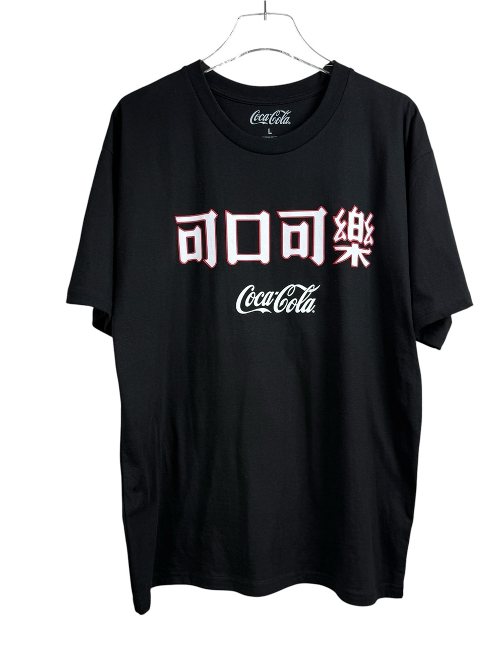 Coca-Cola Kanji Graphic Double Sided Black T-Shirt Men’s Size L NWOT